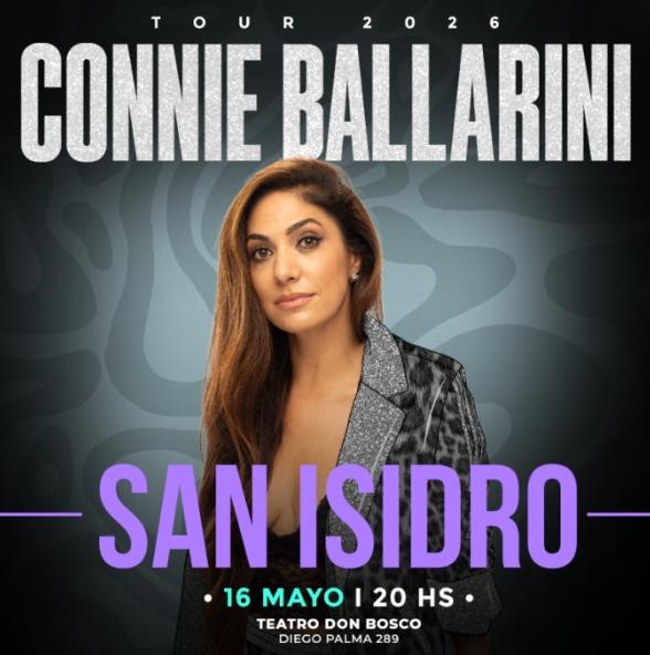 Connie Ballarini llega al Teatro Don Bosco el sábado 16 de mayo, a las 20hs.